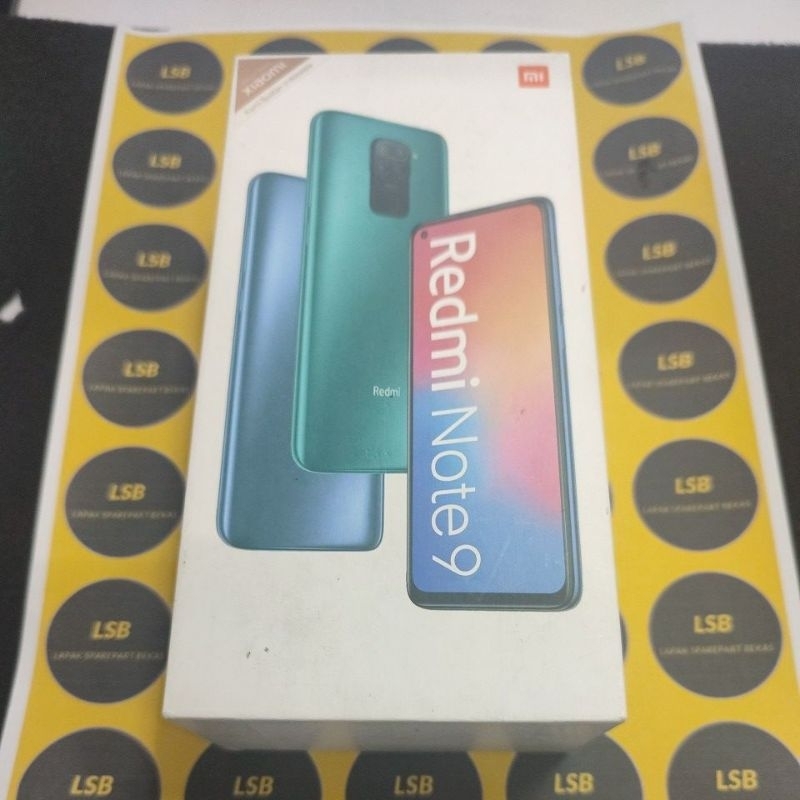 DUS BOX HANDPHONE XIAOMI REDMI NOTE 9 ORIGINAL BEKAS