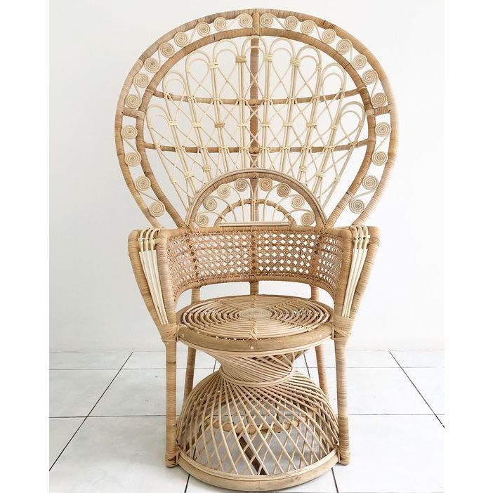 [ SIPALING KURSI RAJA ] Kursi Rotan Raja Tipe II / Peacock Rattan Armchair II