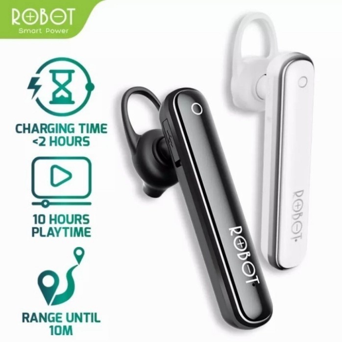 HEADSET BT ROBOT TALK 10 | HANDSFREE BLUETOOTH BERKUALITAS ORIGINAL 100%