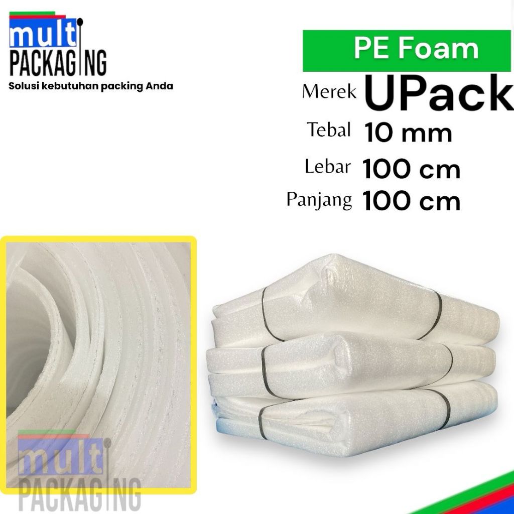 

PE Foam Sheet uk 10mm x 100 cm x 100 cm