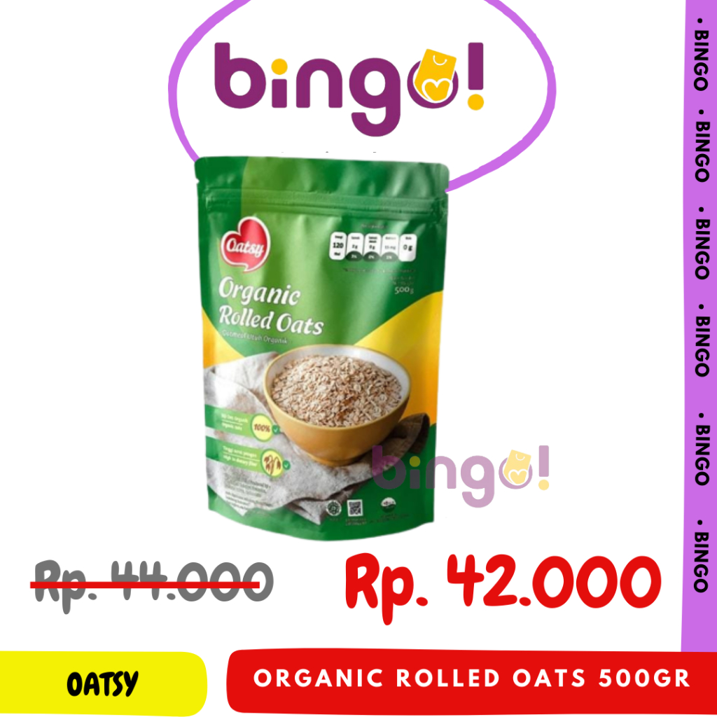 

OATSY Organic Rolled Oats 500gr