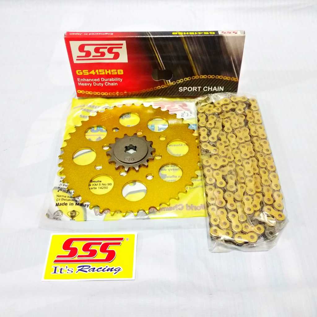 Gear Set SSS Gold Satria 2 Tak HSB