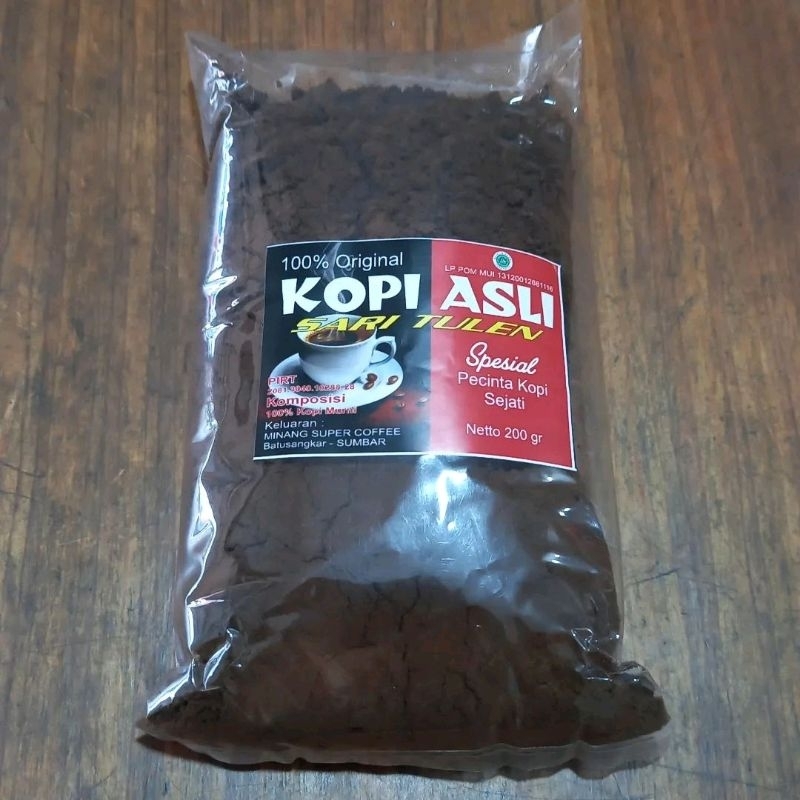 

Kopi Asli Sari Tulen Minang Super 200 Gram