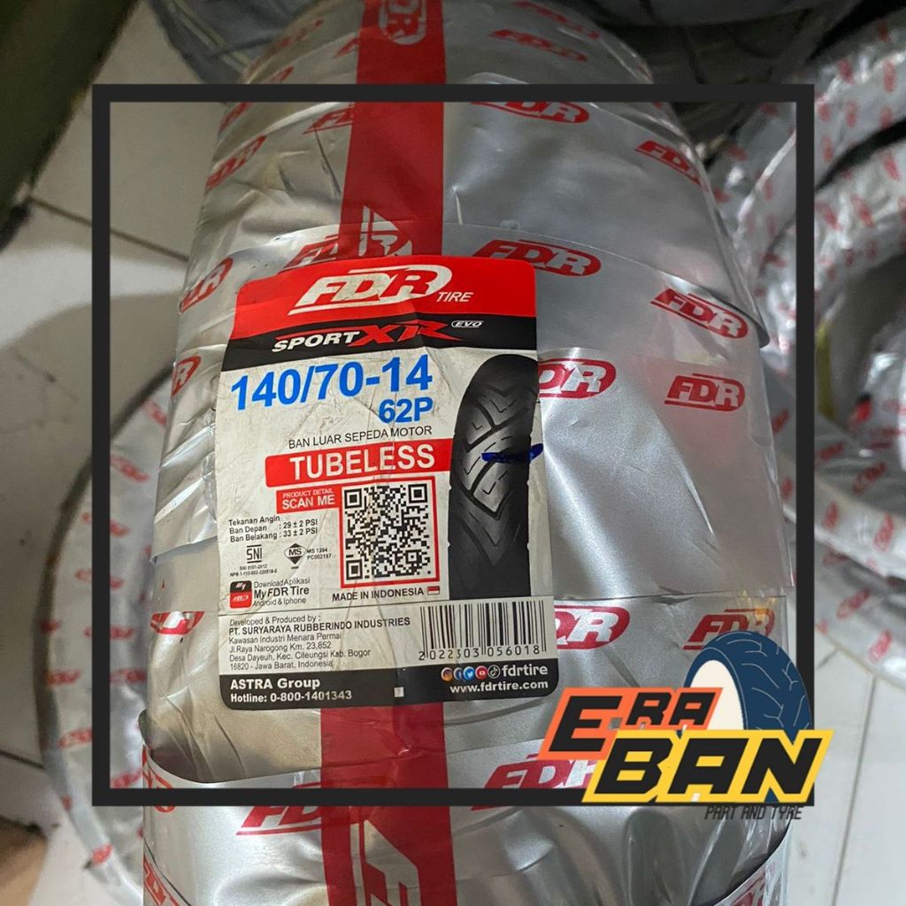 BAN LUAR FDR SPORT XR 140 70 RING 14 TUBELESS
