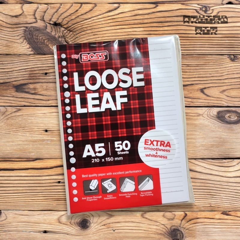 

Kertas isi binder/loose leaf bigboss A5 50