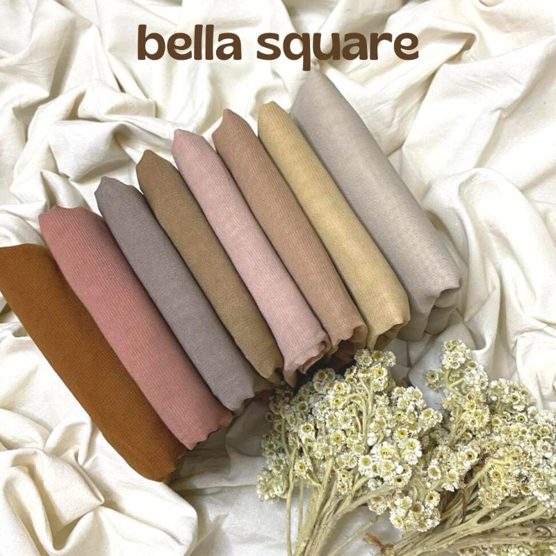 Hijab Bella Square Termurah/Jilbab bella square /Hijab Segiempat Bella Square Polos Warna Terlengkap