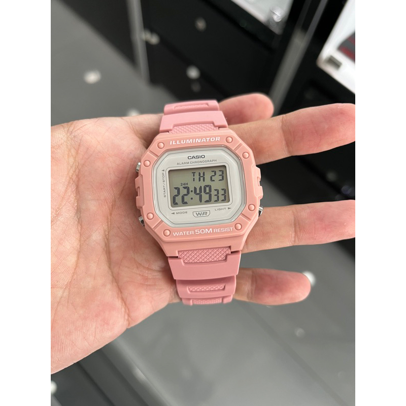 Jam Tangan Unisex Casio W-218HC-4AVDF / W-218HC-4A Original