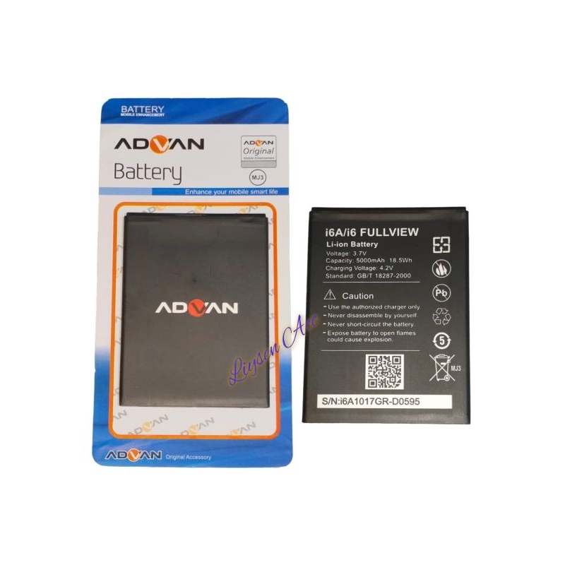Baterai Advan i6A /i6 full view Advan 5501. Original....