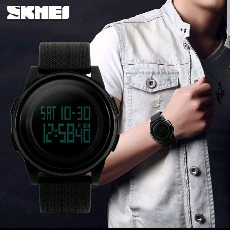 JAM TANGAN PRIA/ WANITA SKMEI 1257 TYPE1257 DIGITAL LED ORIGINAL