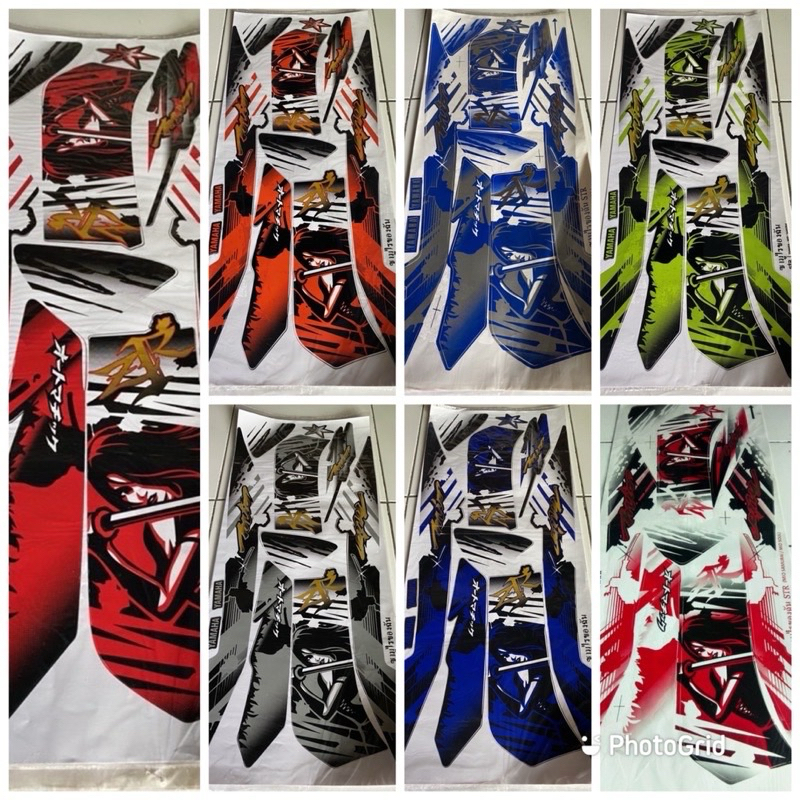 (COD) Striping Stiker Variasi Thailand Motor Yamaha Mio Soul Karbu Samurai
