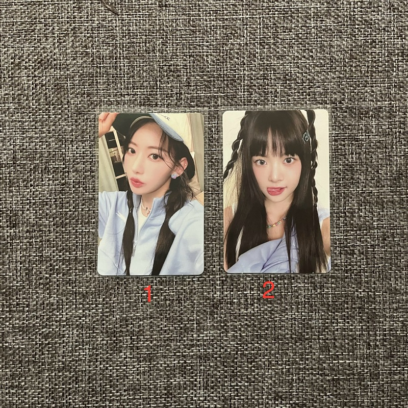 [OFFICIAL] PHOTOCARD LE SSERAFIM UNFORGIVEN QR CARD EUNCHAE SAKURA