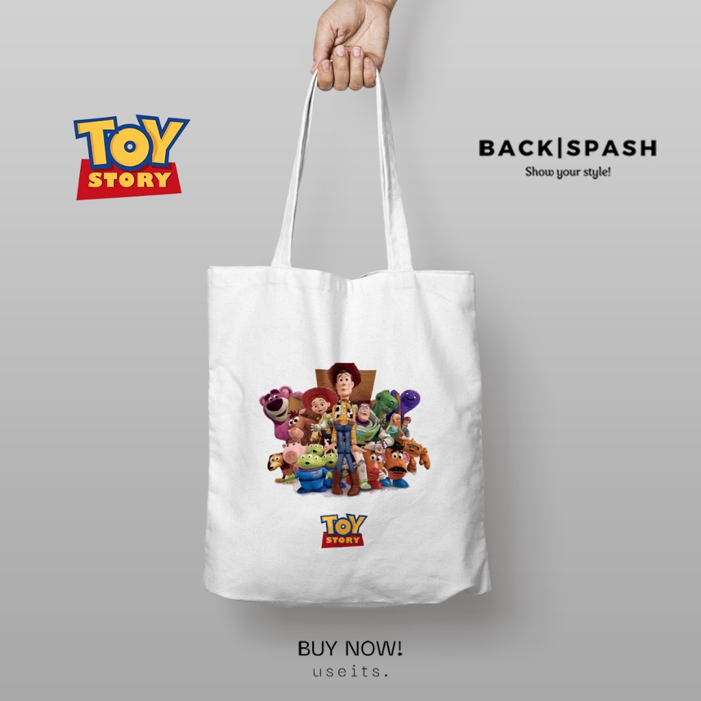 Totebag Toy Story Woody Buzz - Totebag Tas Wanita Gambar Toy Story TPC