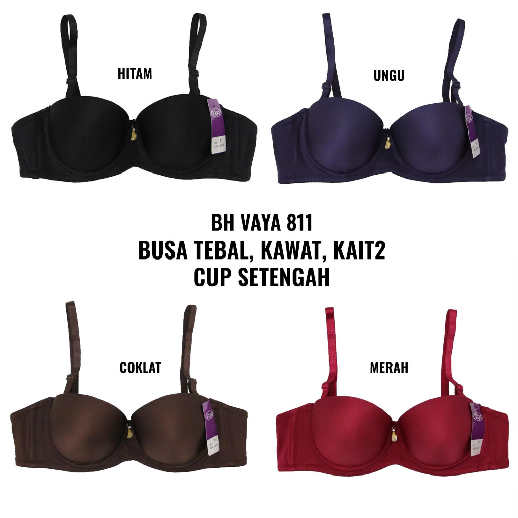 VAYA 811 BH BUSA TEBAL BRA KAWAT PAKAIAN DALAM WANITA CUP A CUP KECIL