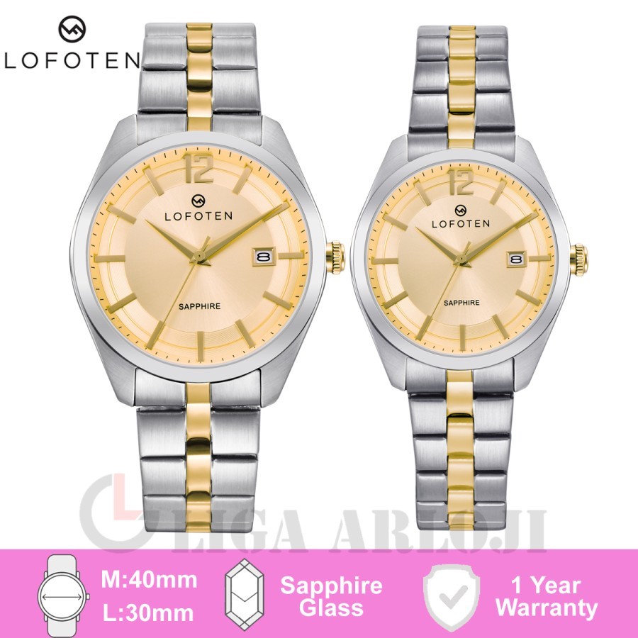 LOFOTEN 8106MGC/LGC-Jam Tangan COUPLE (Pasangan) Analog Original-Garansi Resmi
