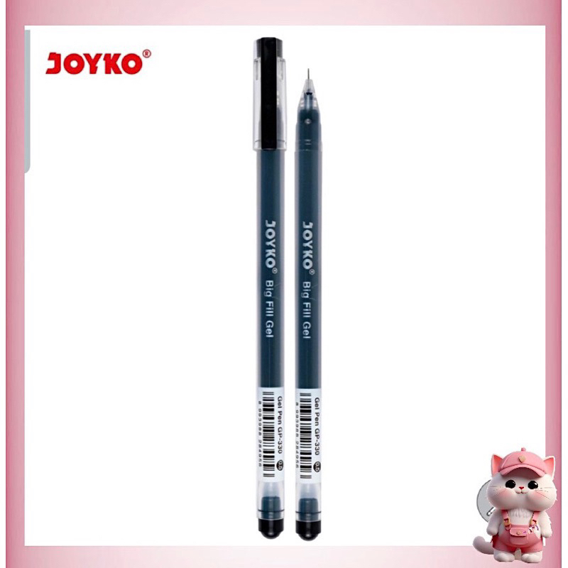 

N109-B Gel Pen Pulpen Pena Joyko GP-330 Big Fill Gel 0.5 mm (SATUAN)
