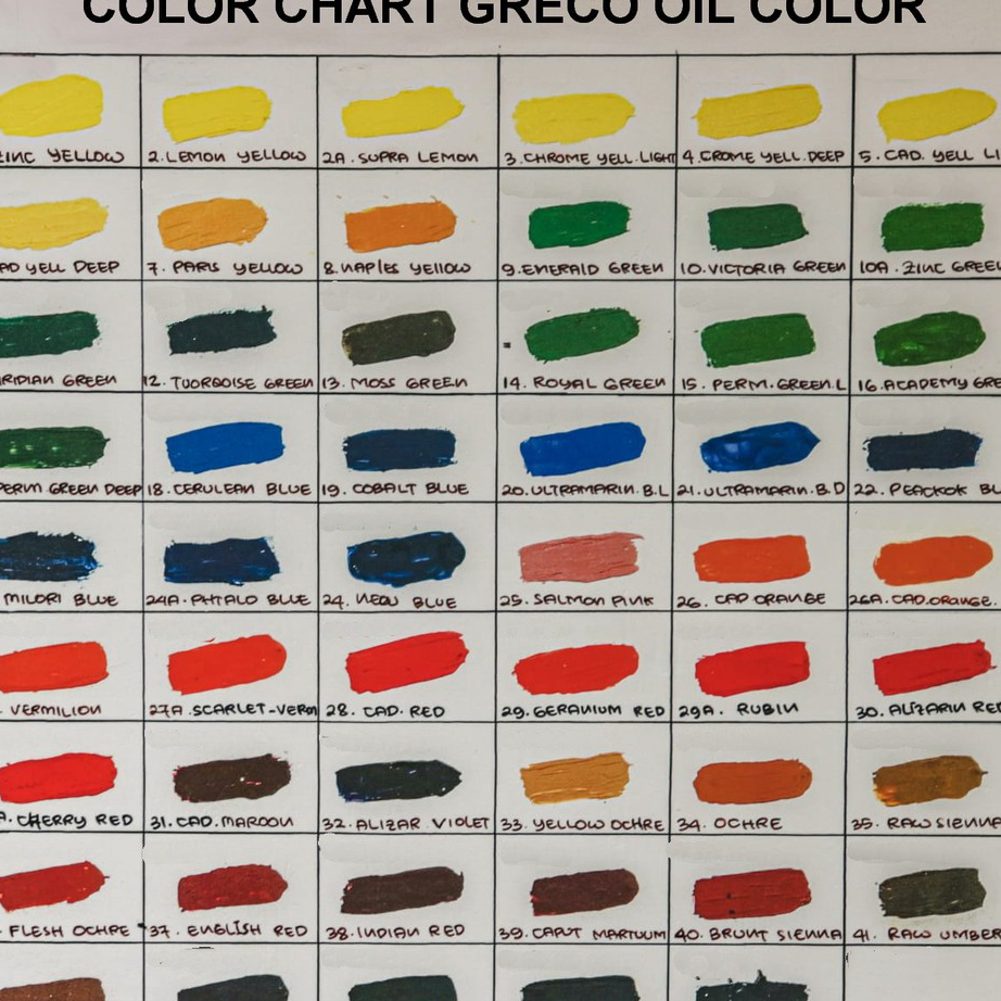 

Dijual Murah Cat Minyak Greco 21ml (Kategori 1) | Greco Oil Color