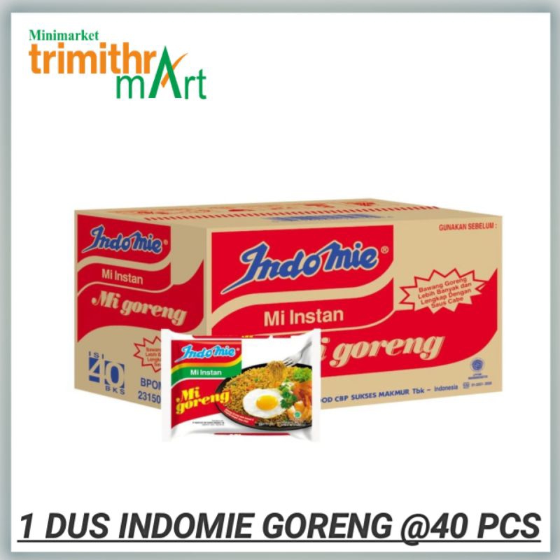 

1 KARTON MIE INDOMIE GORENG ISI @40 PCs