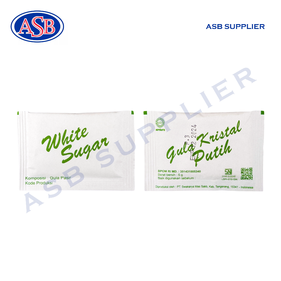 

Baru White Sugar Sachet / Gula Putih (250 Pcs) Pasti Murah