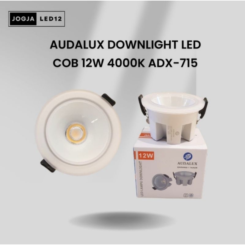 Downlight Spotlight Led COB 12W 4000K Natural White Audalux