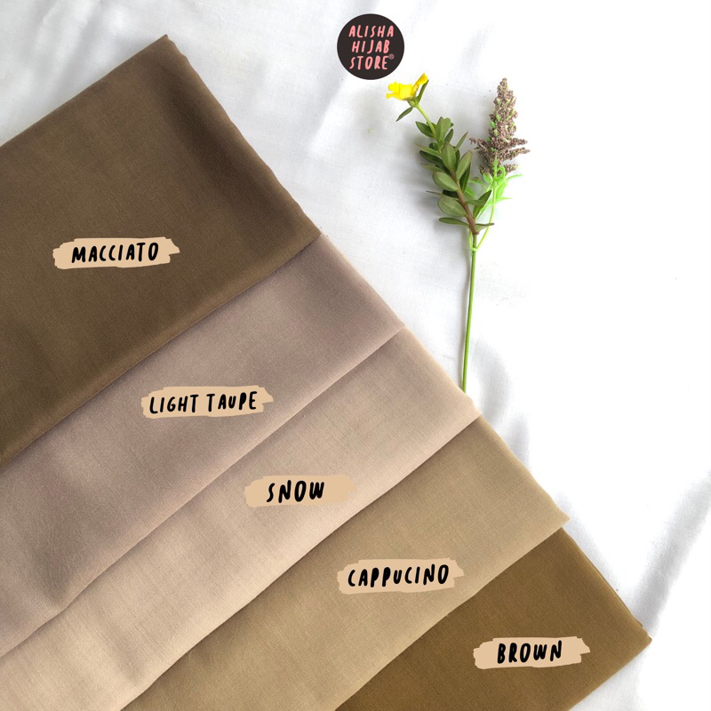 (Voal Premium) Hijab Segi Empat Voal Premium Kerudung Polos Square Anti Letoy Earth tone Maroon Sage