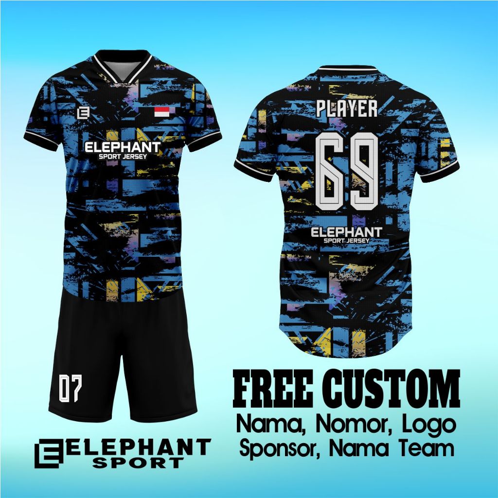 Jersey Futsal/sepak Bola Custom setelan Full Printing COD