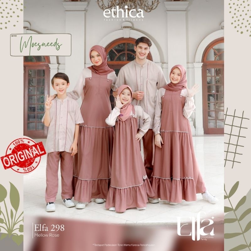 ETHICA Sarimbit Keluarga Lebaran Elfa 298 Mellow Rose