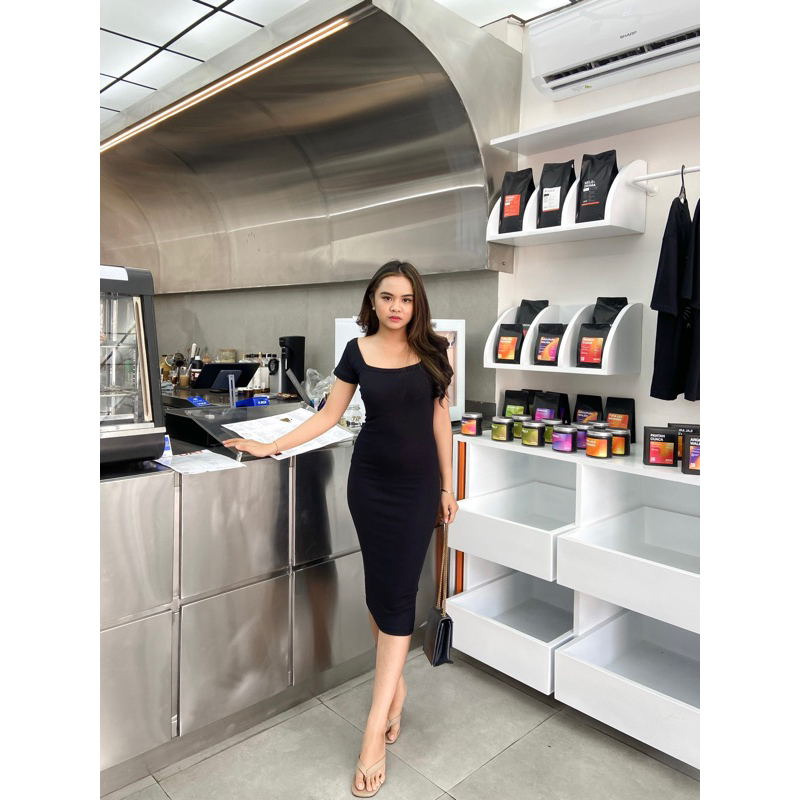 MEYSHA DRESS BODYCON RIB PREMIUM