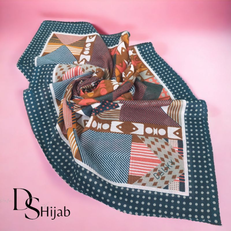 Segiempat voal motif dauky, zm, elzatta