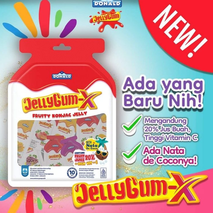 

Laris Donald Jelly Gum-X Fruity Konjac Jelly Isi 10's x 20gr Paling Popular