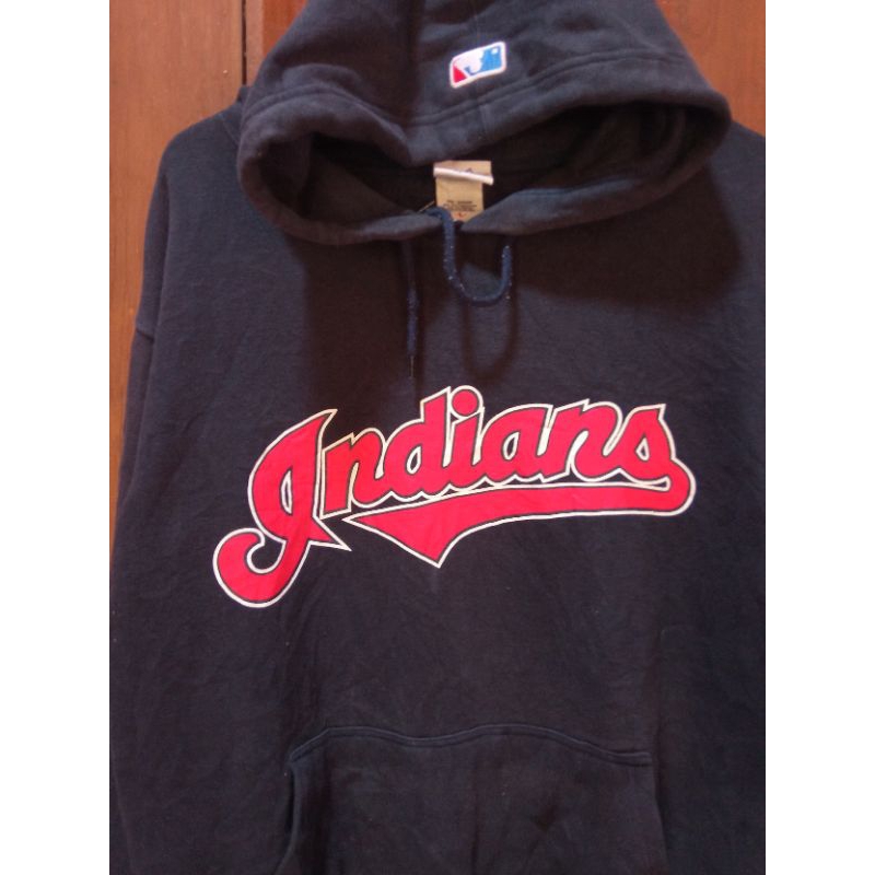 hodie indians mejestic hodie indians second mlb second