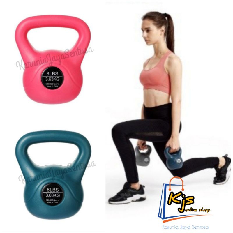 Miniso Sports Weight series Kettlebell 8LBS 3,63kg dumbell / latihan angkat beban
