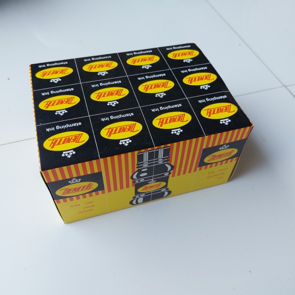 

1 LUSIN Tinta Stempel Zenith - Hitam Biru Merah Hijau Ungu