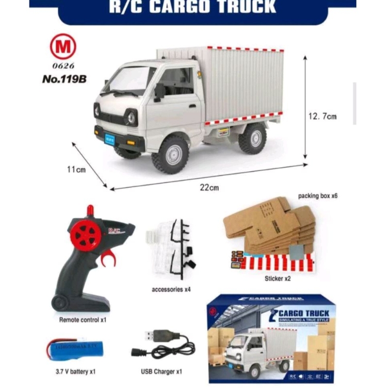 Mainan Remote Control Carry Retro Jadul / Mobil RC Cargo Truck