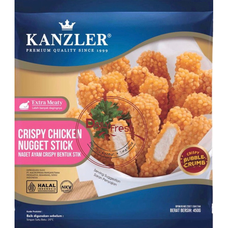 

KANZLER CRISPY CHICKEN NUGGET STICK 450GR