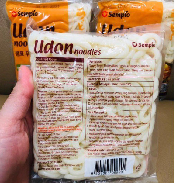 

➾❃❇ SEMPIO FRESH UDON NOODLES - MIE UDON BASAH 200 GRAM