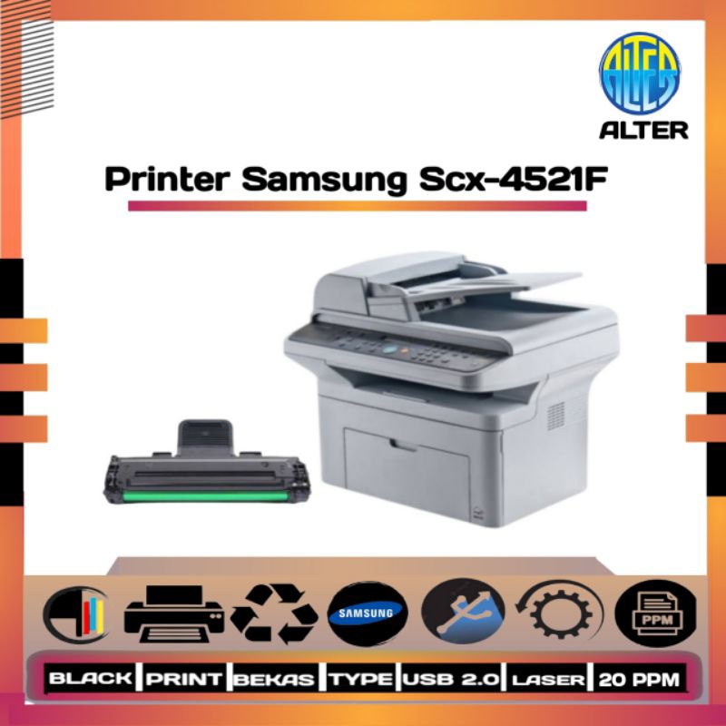 Printer Samsung SCX-4521F Print,scan,copy(adf-F4)