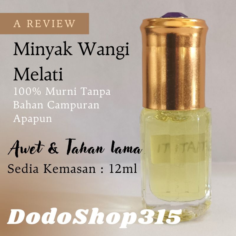 Bibit Minyak Wangi Melati 12ml / Parfum Melati / Melati / non Alkohol