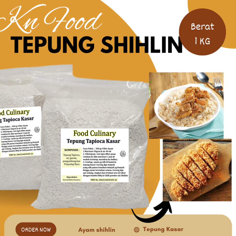 

➺➩⋆❀ Tepung Crispy Shihlin atau Tapioka Kasar 1 kg