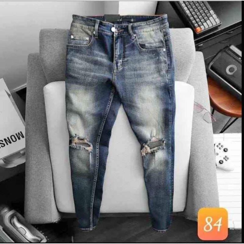 Celana jeans premium slimfit keren produk (full & bear) RN SEVEN original jeans premium