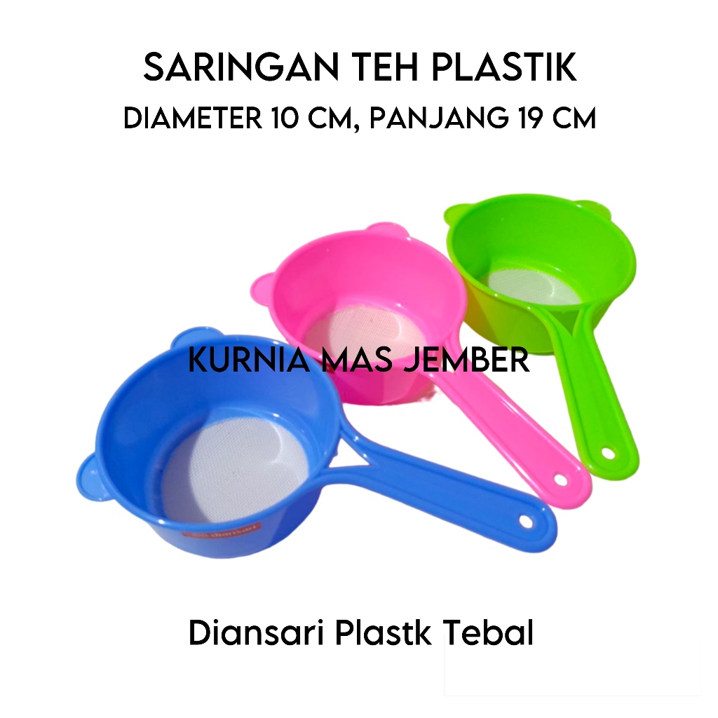 Saringan Teh Diansari Besar 10 CM Saringan Teh Plastik Tebal