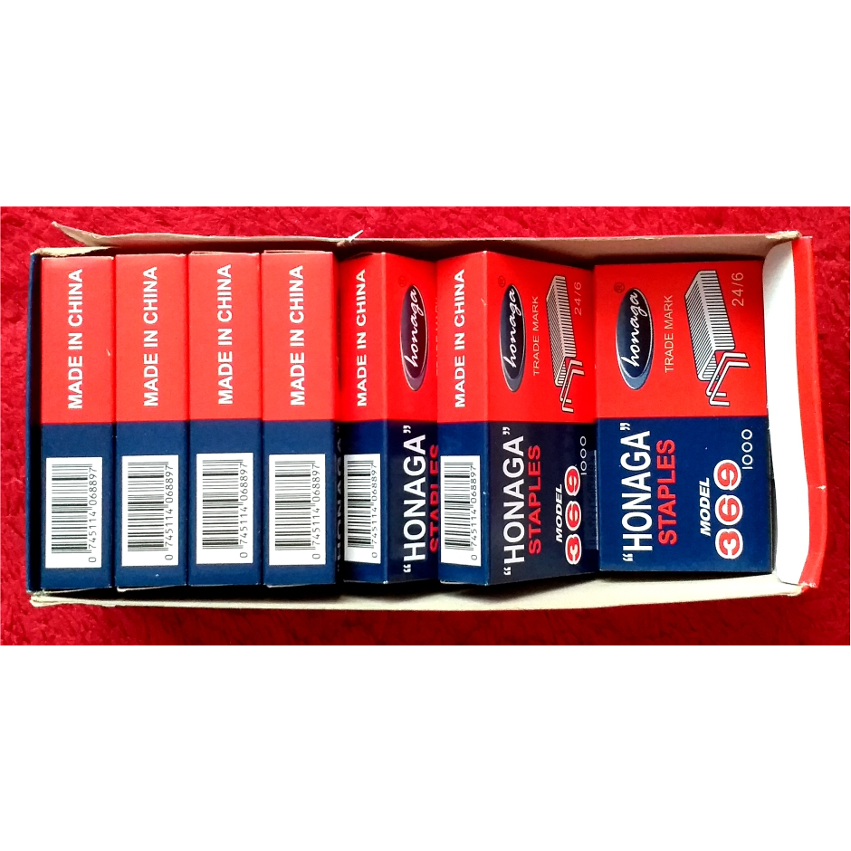 

(1 kotak kecil) Isi staples Honaga besar 24/6, isi staples Honaga