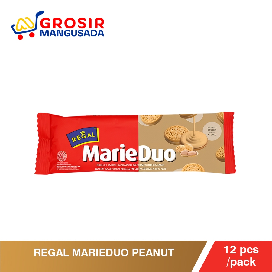 

Regal MarieDuo Sandwich Peanut Butter 100 gr Harga Murah 12pcs