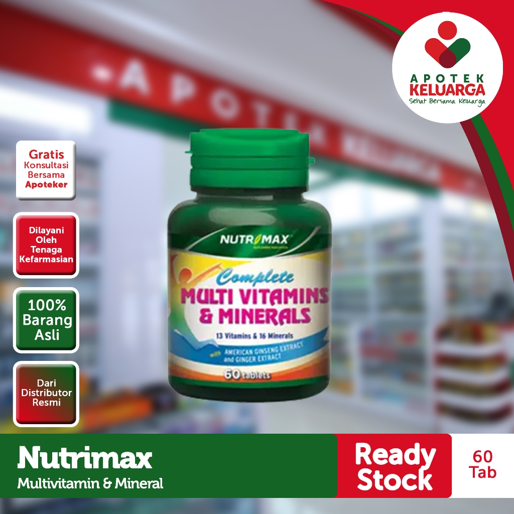 Nutrimax Complete Multivitamins & Minerals #suplemenkesehatan #vitamin #multivitamin