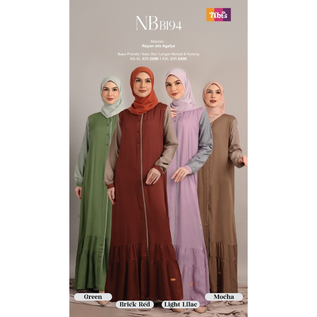 NIBRAS BUSANA GAMIS NB B194 TERBARU