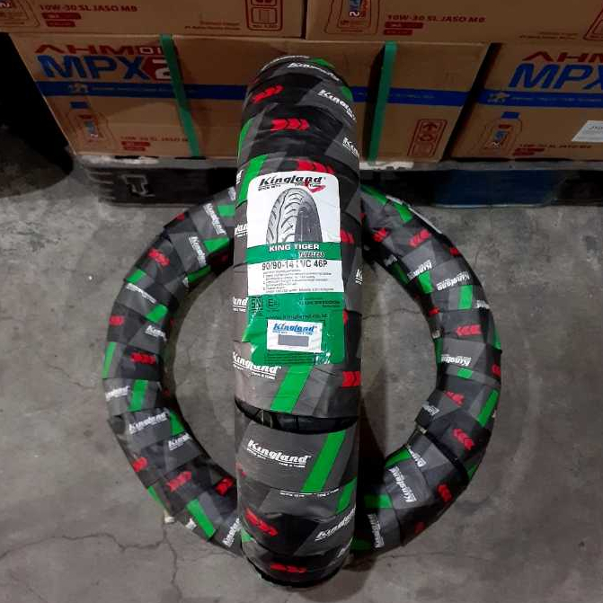 Kingland Tiger Ban belakang Motor Matic Tubeless 90/90-14 Free Pentil
