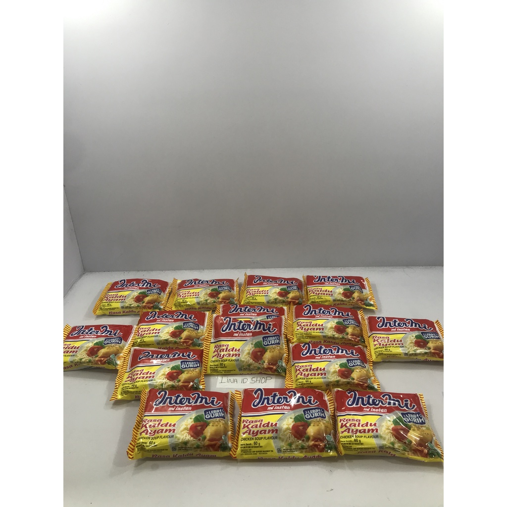 

15 Bungkus - Intermi Mi Instan Rasa Kaldu Ayam 15bks/ Chicken Soup Flavour Kemasan 60gr