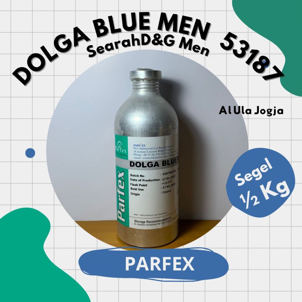 Bibit Parum Dolga Blue Men Parfex Searah DnG Men Segel 1/2kg