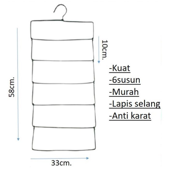 Hanger JIlbab Besi | Gantunga Jilbab | Gantungan Syal | Hanger Multifungsi
