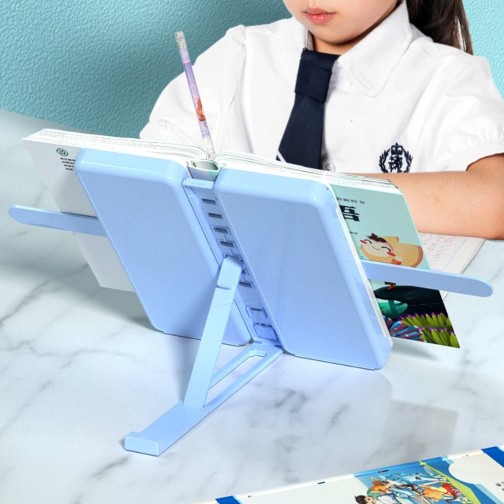 

Kotak Pensil Multifungsi - Book Stand Holder Pencil Case Bookshelf Pen Box