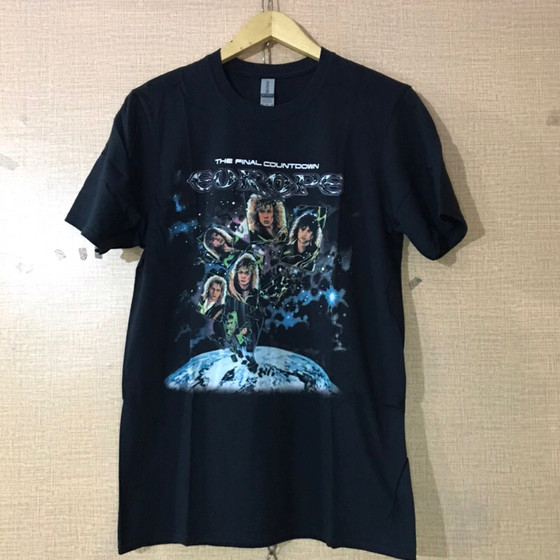 KAOS BAJU BAND LUAR EUROPE THE FINAL COUNTDOWN SCORPION BON JOVI OFFICIA MERCH IMPORT ORIGINAL ROCK 